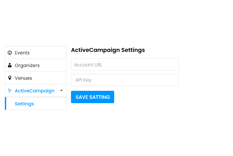 Active Campaign Settings