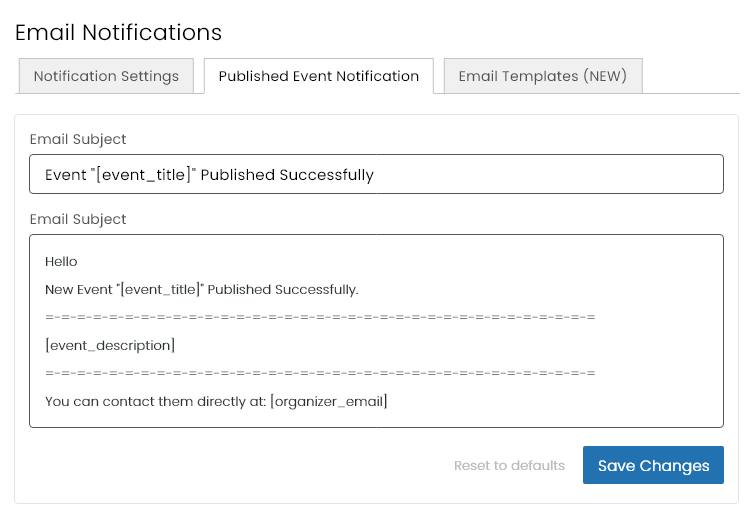 Publishing Events