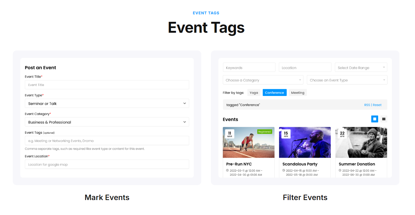 Event Tags