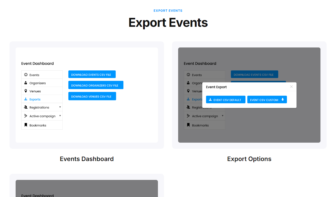 Export Events