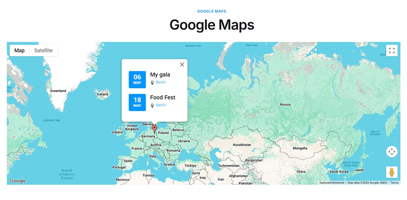 Google Maps demo