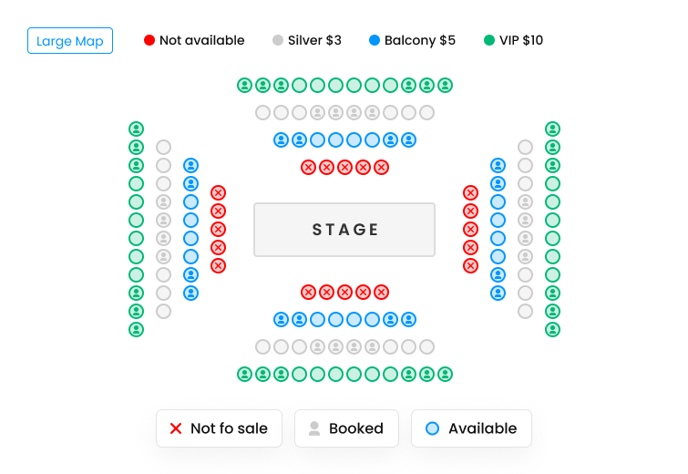 Real-time seat availability update
