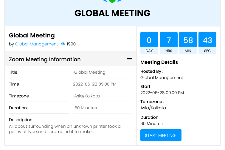 Meeting Details