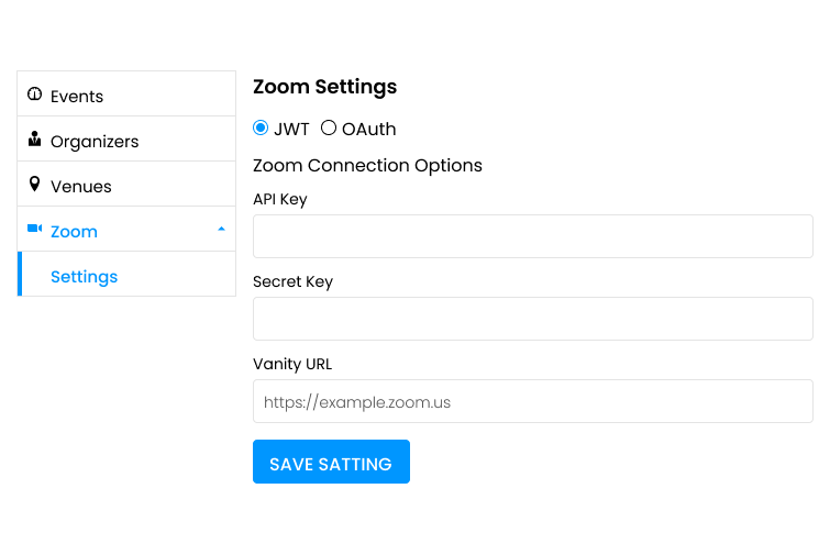 Zoom API Connect